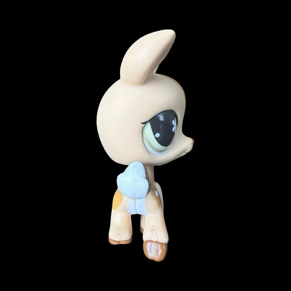 Hasbro Littlest Pet Shop LPS #634 Deer Fawn Brown Starburst Flower Eyes (A)